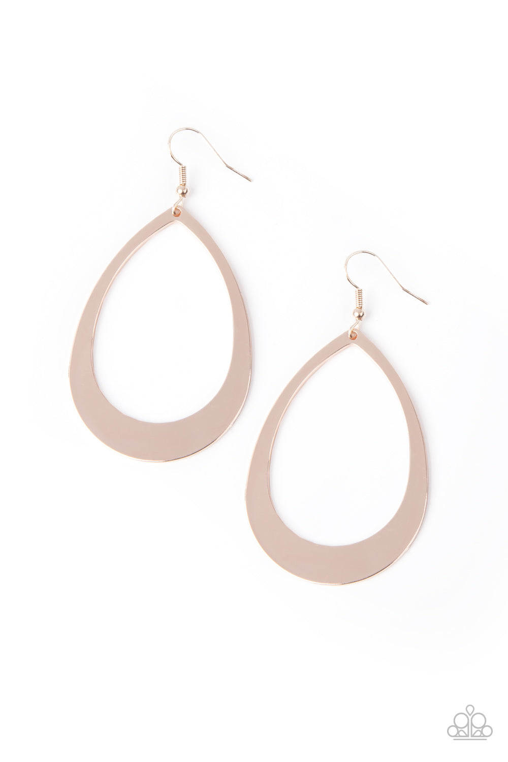 Fierce Fundamentals - Rose Gold Earrings - Paparazzi Accessories - Paparazzi Accessories 