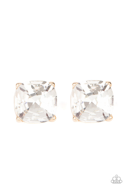 Royalty High - Gold Earrings - Paparazzi Accessories 