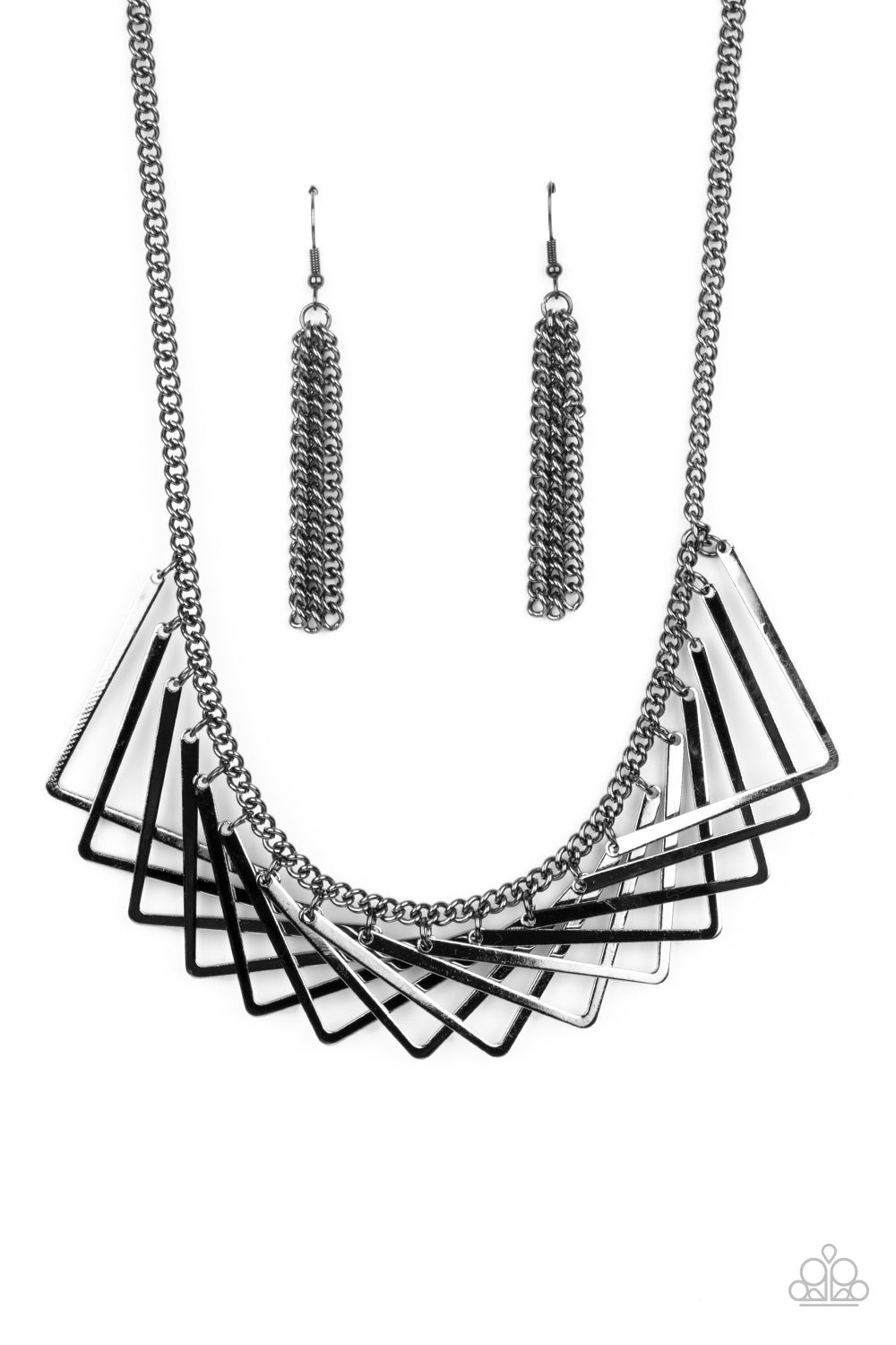 Metro Mirage - Black Necklace - Paparazzi Accessories - Paparazzi Accessories 