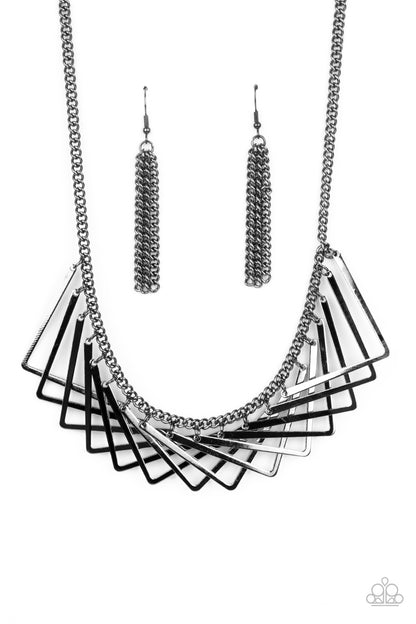Metro Mirage - Black Necklace - Paparazzi Accessories - Paparazzi Accessories 