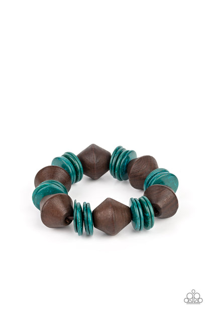 Bermuda Boardwalk - Blue Bracelet - Paparazzi Accessories - Paparazzi Accessories 