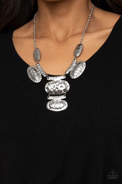 Gallery Relic - Silver Necklace- Paparazzi Accessories - Paparazzi Accessories 