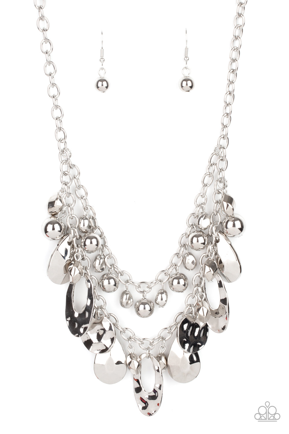 Extra Exhilarating - Silver Necklace - Paparazzi Accessories - Paparazzi Accessories 