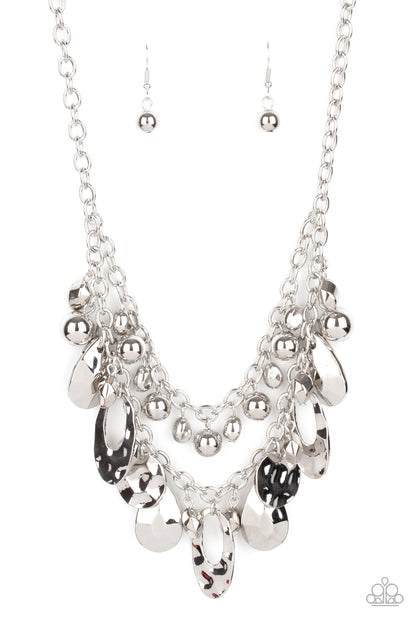 Extra Exhilarating - Silver Necklace - Paparazzi Accessories - Paparazzi Accessories 