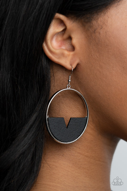 Island Breeze - Black Earrings - Paparazzi Accessories - Paparazzi Accessories 