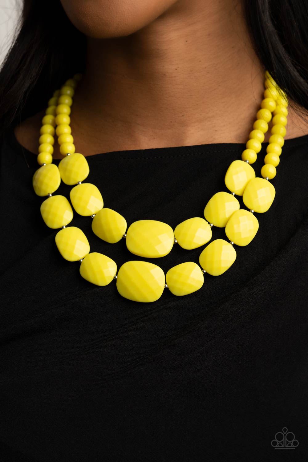 Resort Ready - Yellow Necklace- Paparazzi Accessories - Paparazzi Accessories 