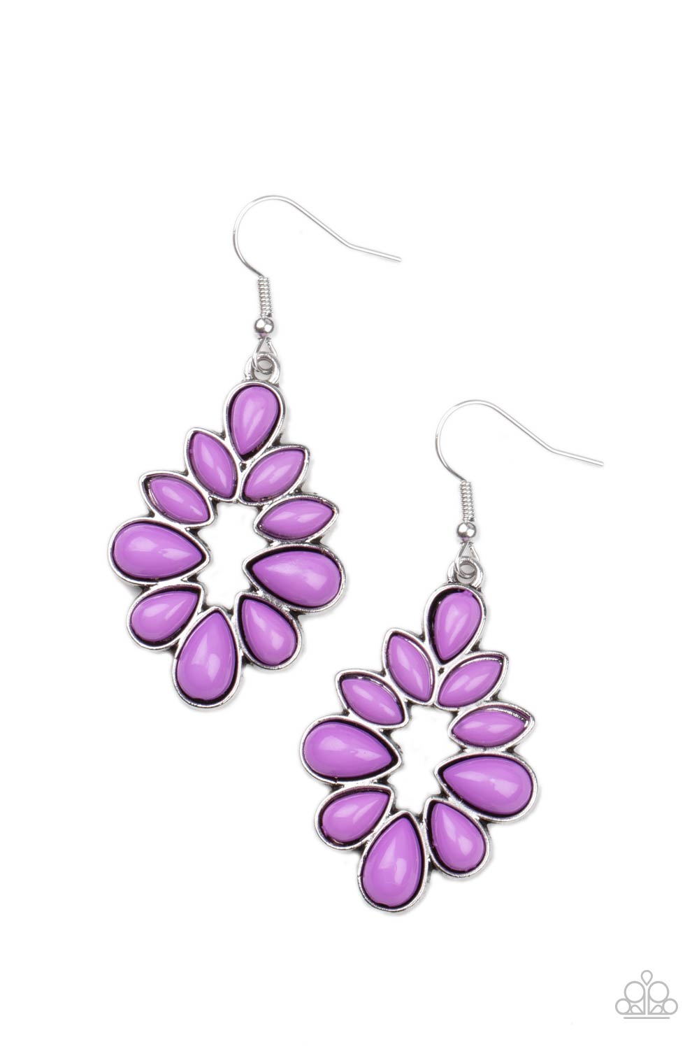 Burst Into TEARDROPS - Purple Earrings - Paparazzi Accessories - Paparazzi Accessories 