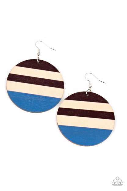 Yacht Party - Blue Earrings - Paparazzi Accessories 