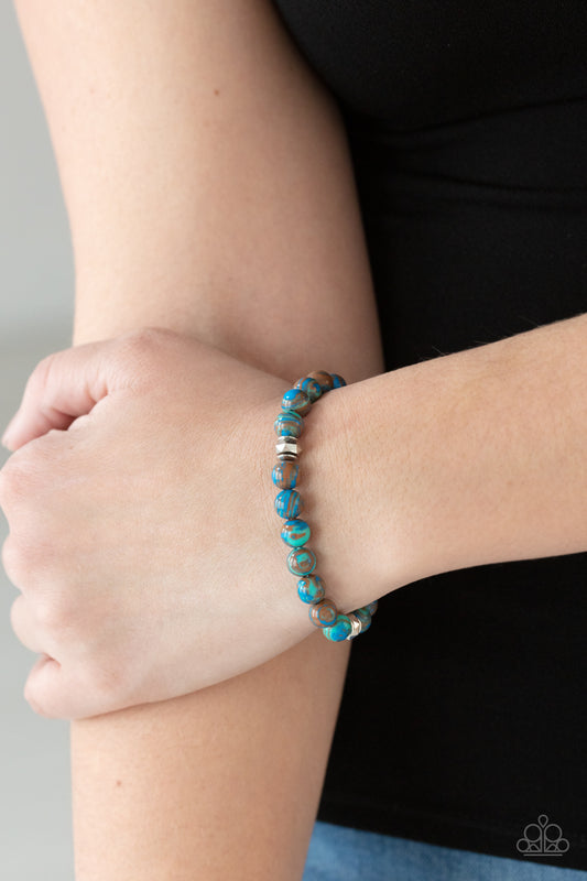 Awakened - Blue Bracelet -  Paparazzi Accessories - Paparazzi Accessories 