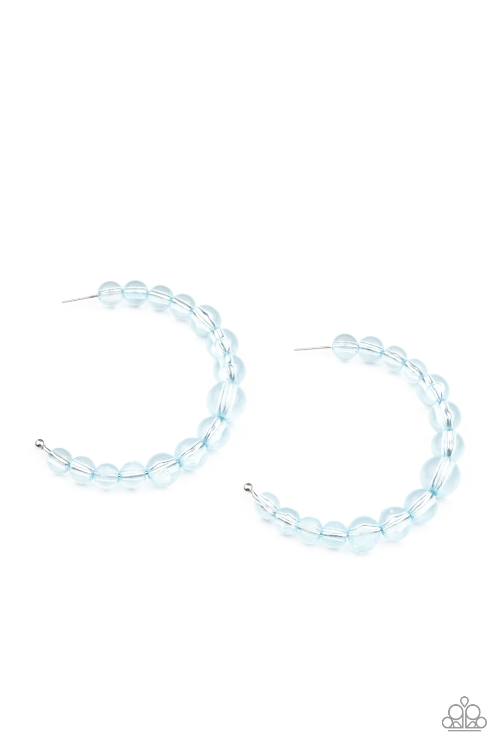 In The Clear - Blue Earrings - Paparazzi Accessories 