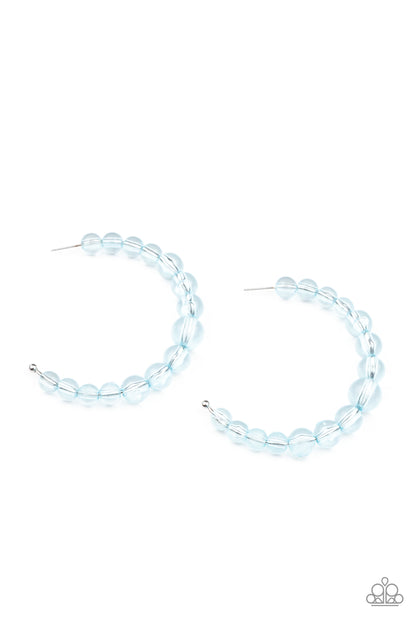 In The Clear - Blue Earrings - Paparazzi Accessories 