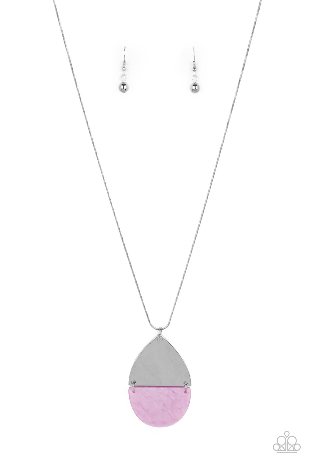 Rainbow Shores - Purple Necklace -Paparazzi Accessories - Paparazzi Accessories 