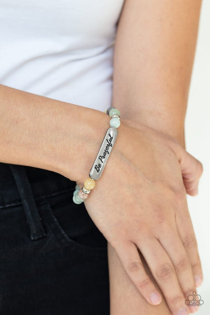 Be Prayerful - Green Bracelet - Paparazzi Accessories - Paparazzi Accessories 