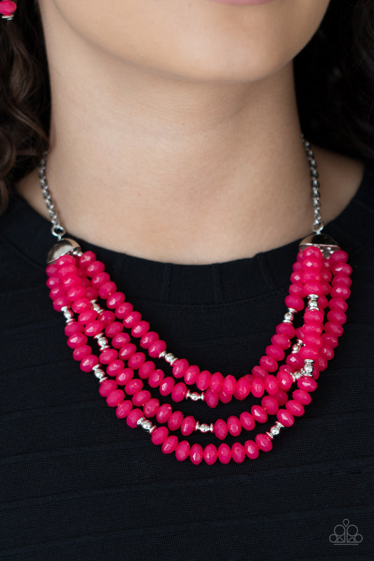 Best POSH-ible Taste - Pink Necklace - Paparazzi Accessories - Paparazzi Accessories 