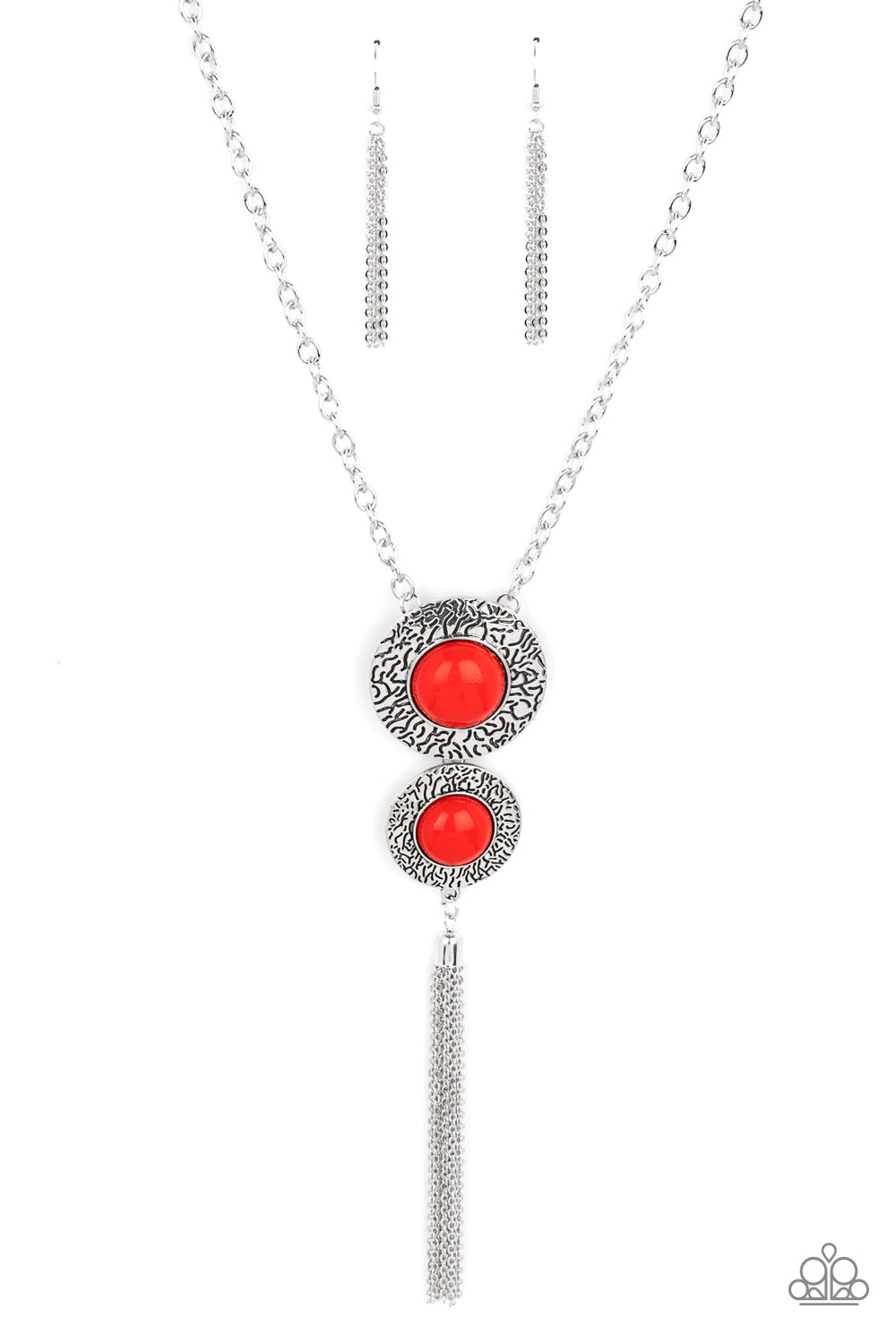 Abstract Artistry - Red Necklace- Paparazzi Accessories - Paparazzi Accessories 
