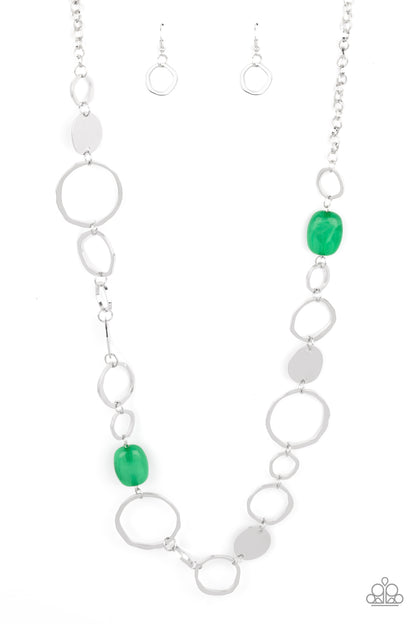 Colorful Combo - Green Necklace- Paparazzi Accessories - Paparazzi Accessories 