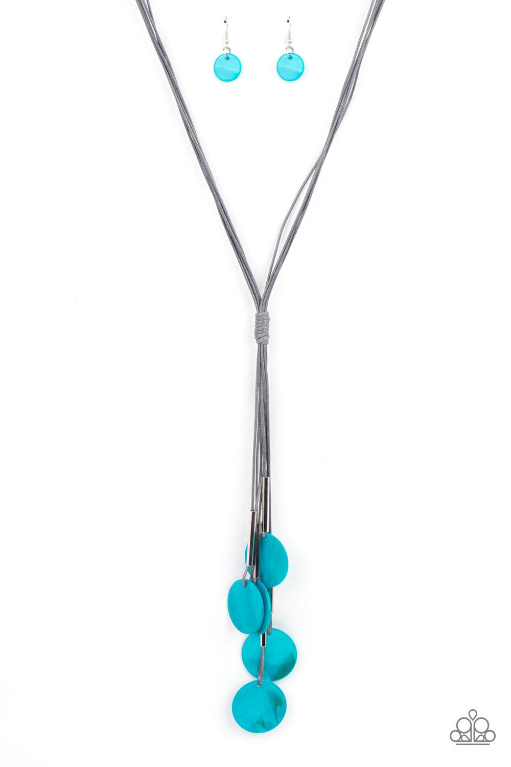Tidal Tassels - Blue Necklace - Paparazzi Accessories - Paparazzi Accessories 