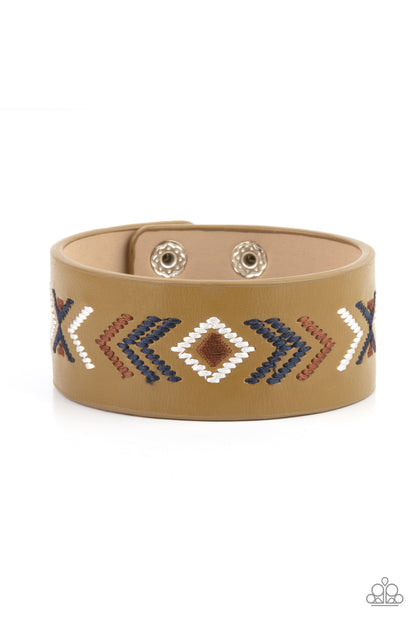 Cliff Glyphs - Multi Bracelet - Paparazzi Accessories - Paparazzi Accessories 