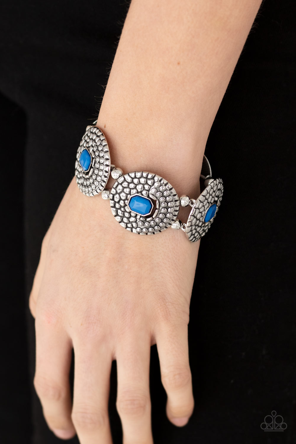 Prismatic Prowl - Blue Bracelet- Paparazzi Accessories - Paparazzi Accessories 