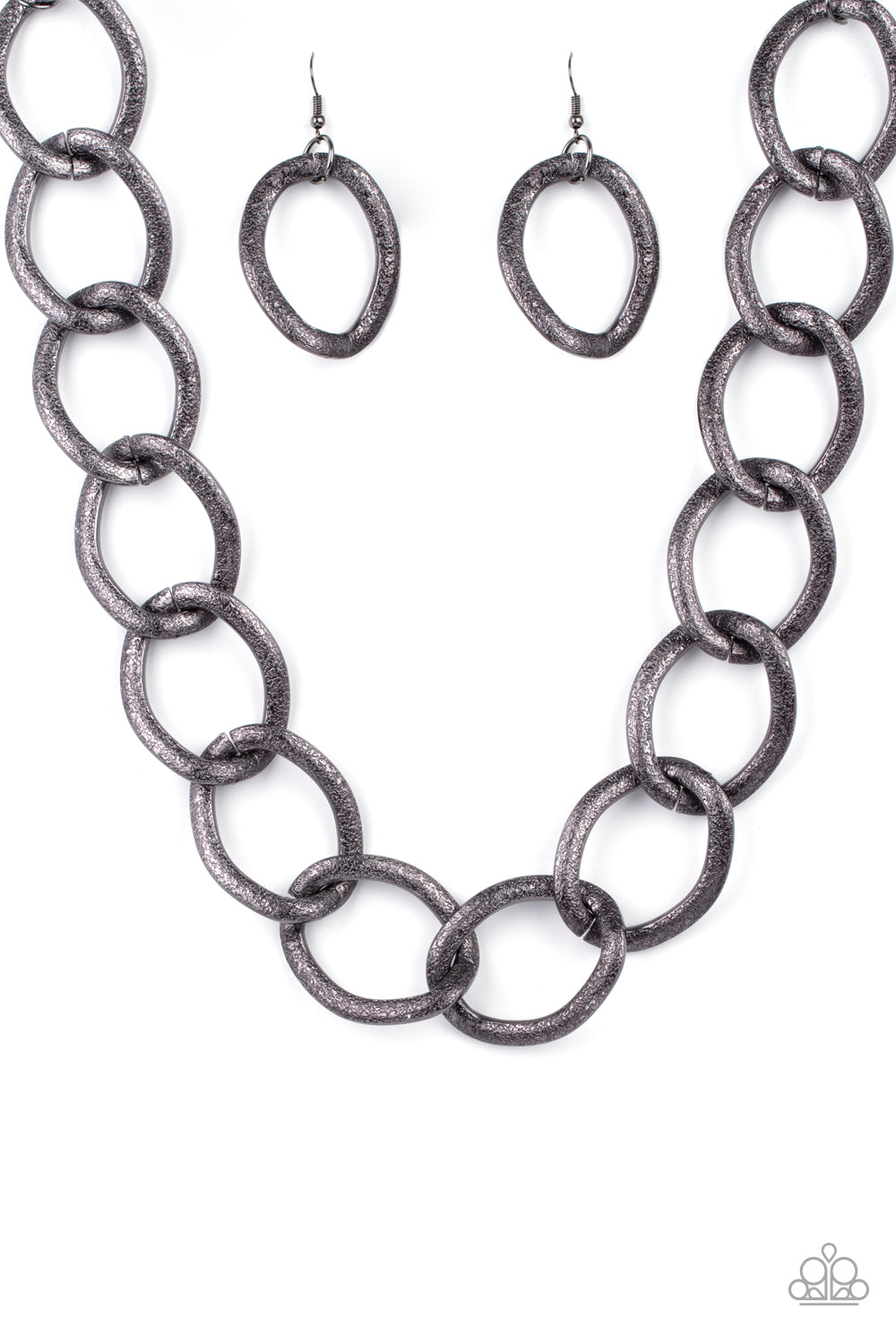 Industrial Intimidation - Black Necklace - Paparazzi Accessories - Paparazzi Accessories 