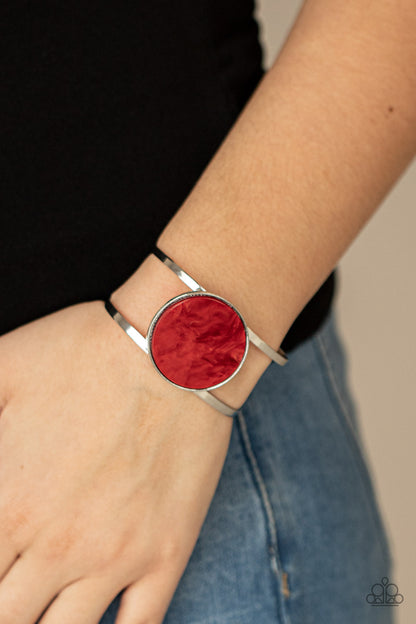 Colorful Cosmos - Red Bracelet- Paparazzi Accessories - Paparazzi Accessories 