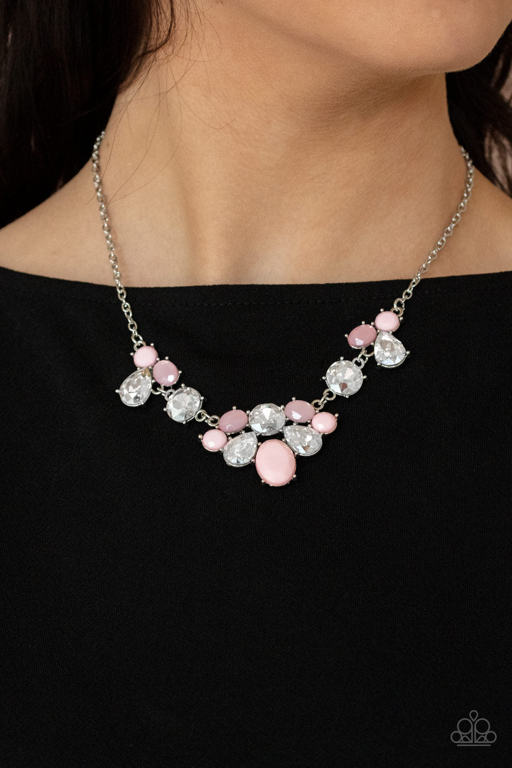 Ethereal Romance - Pink Necklace -Paparazzi Accessories - Paparazzi Accessories 