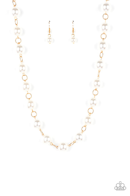 Ensconced in Elegance - Gold Necklace - Paparazzi Accessories - Paparazzi Accessories 