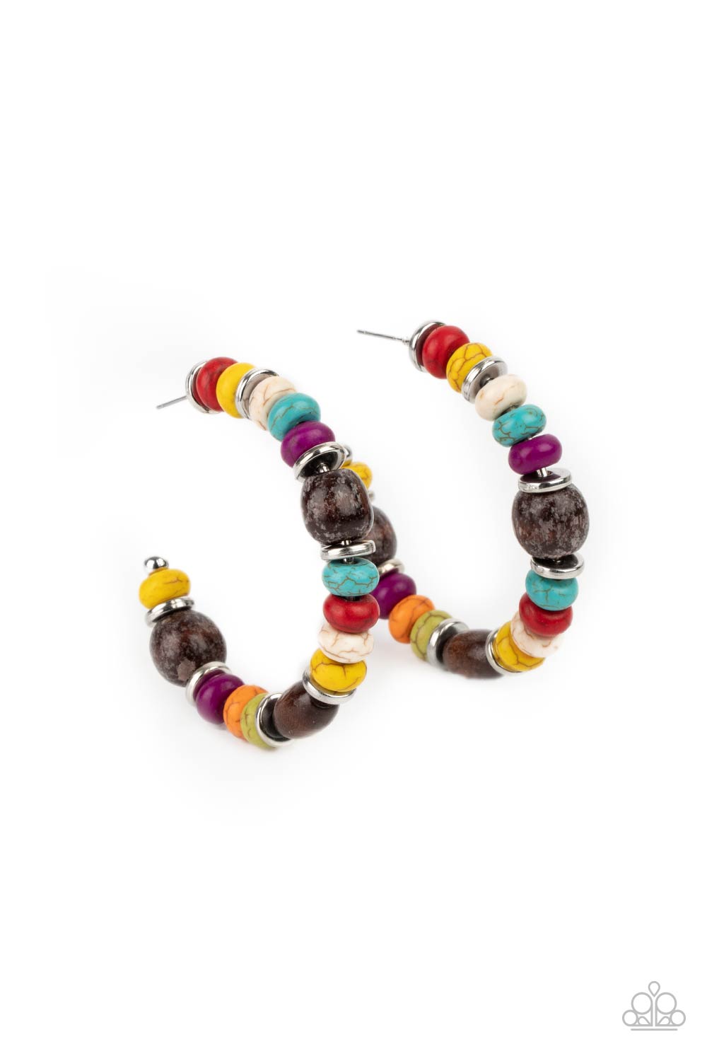Definitely Down-To-Earth - Multi Earrings - Paparazzi Accessories - Paparazzi Accessories 