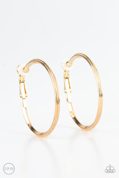 City Classic - Gold Earrings - Paparazzi Accessories - Paparazzi Accessories 