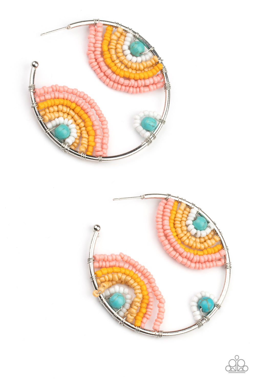 Rainbow Horizons - Multi Earrings - Paparazzi Accessories - Paparazzi Accessories 