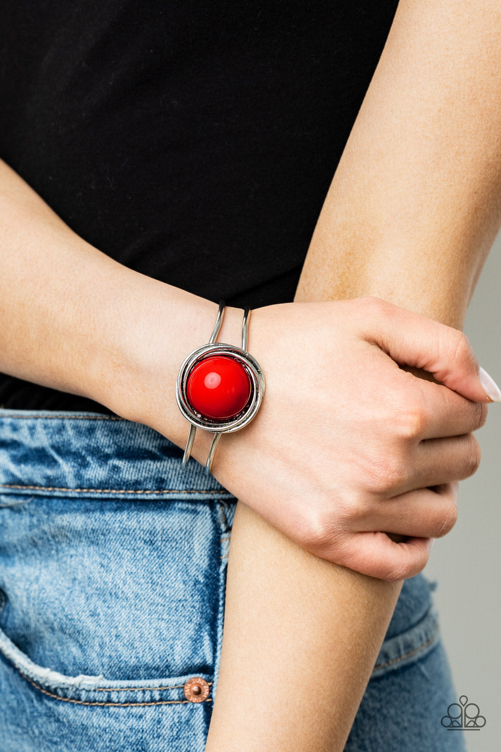 Take It From The POP! - Red Bracelet - Paparazzi Accessories - Paparazzi Accessories 