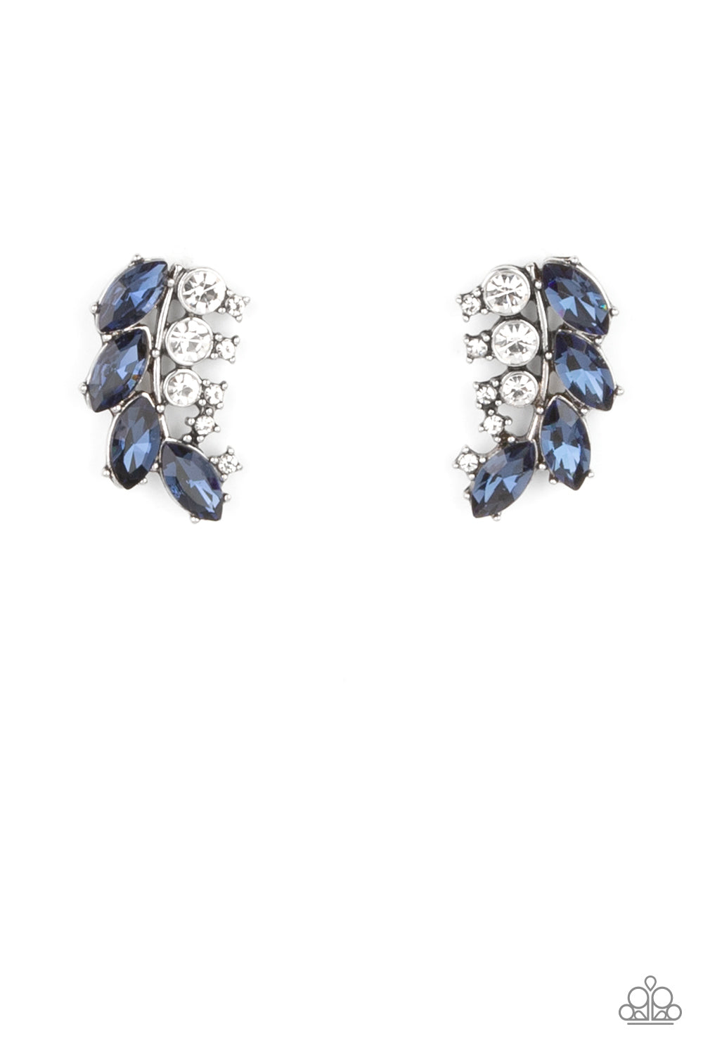 Flawless Fronds - Blue Earrings - Paparazzi Accessories 