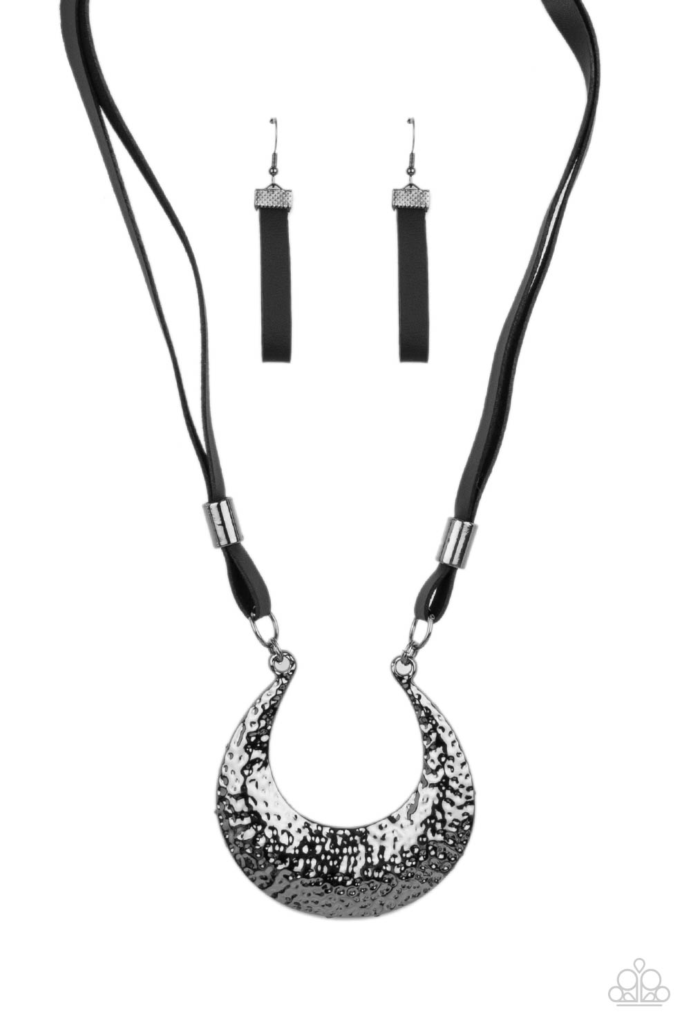 Majorly Moonstruck - Black Necklace - Paparazzi Accessories 