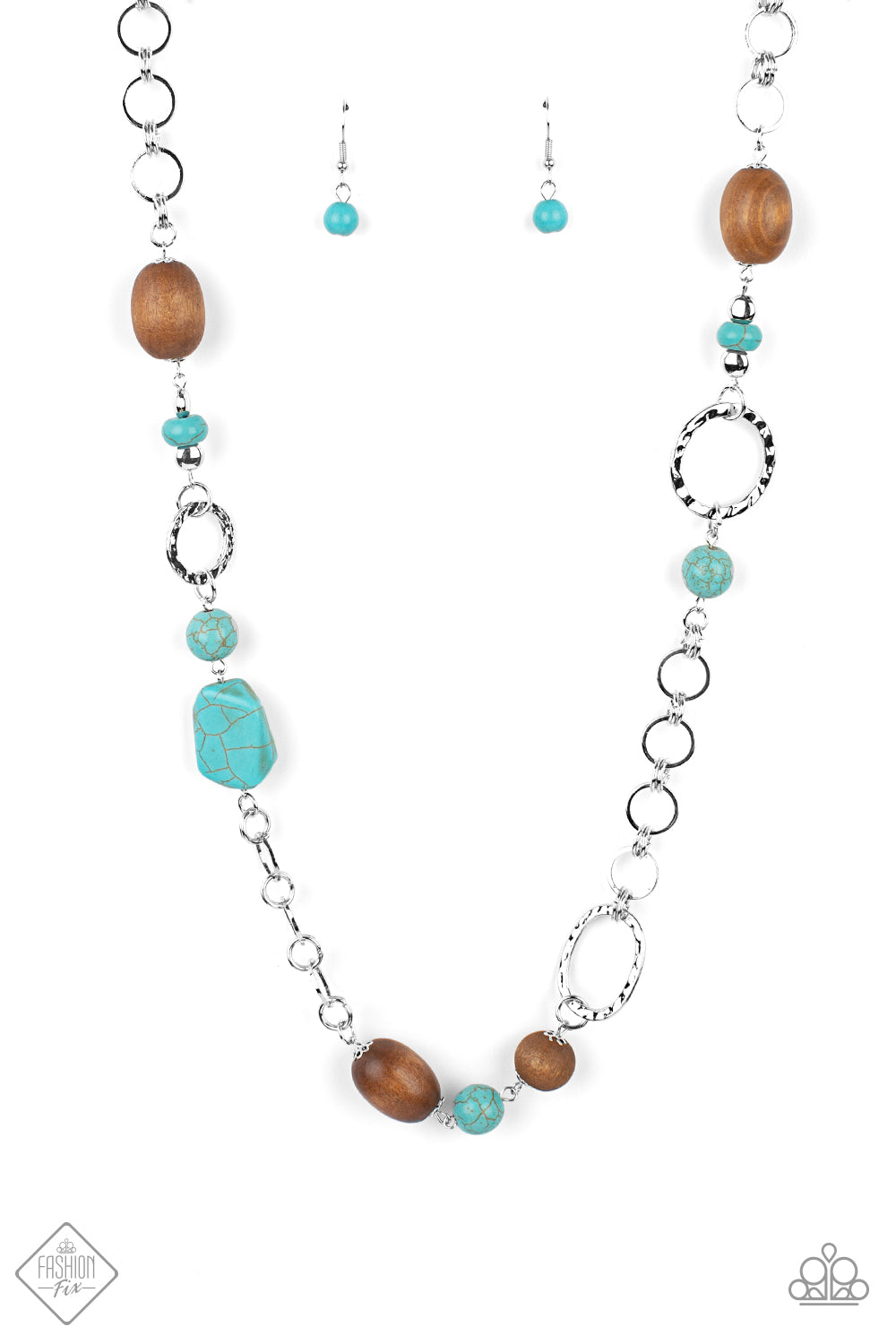 Prairie Reserve - Blue Necklace - Paparazzi Accessories - Paparazzi Accessories 