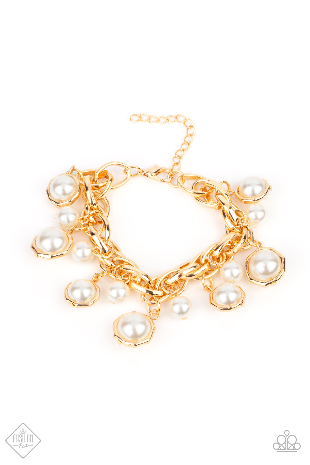 Orbiting Opulence - Gold Bracelet- Paparazzi Accessories - Paparazzi Accessories 