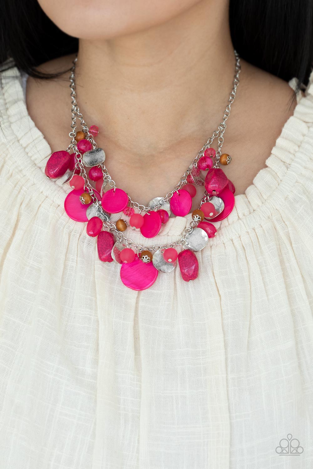 Spring Goddess - Pink Necklace - Paparazzi Accessories - Paparazzi Accessories 
