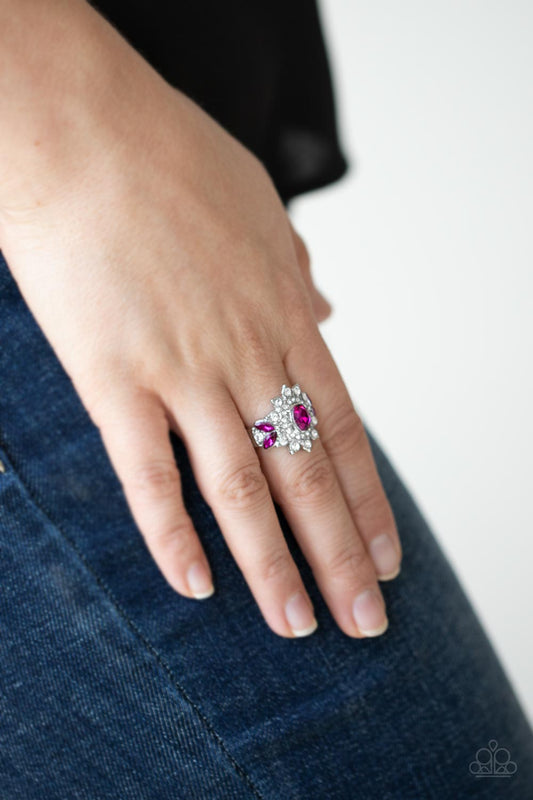 The Princess and The FROND - Pink Ring - Paparazzi Accessories - Paparazzi Accessories 