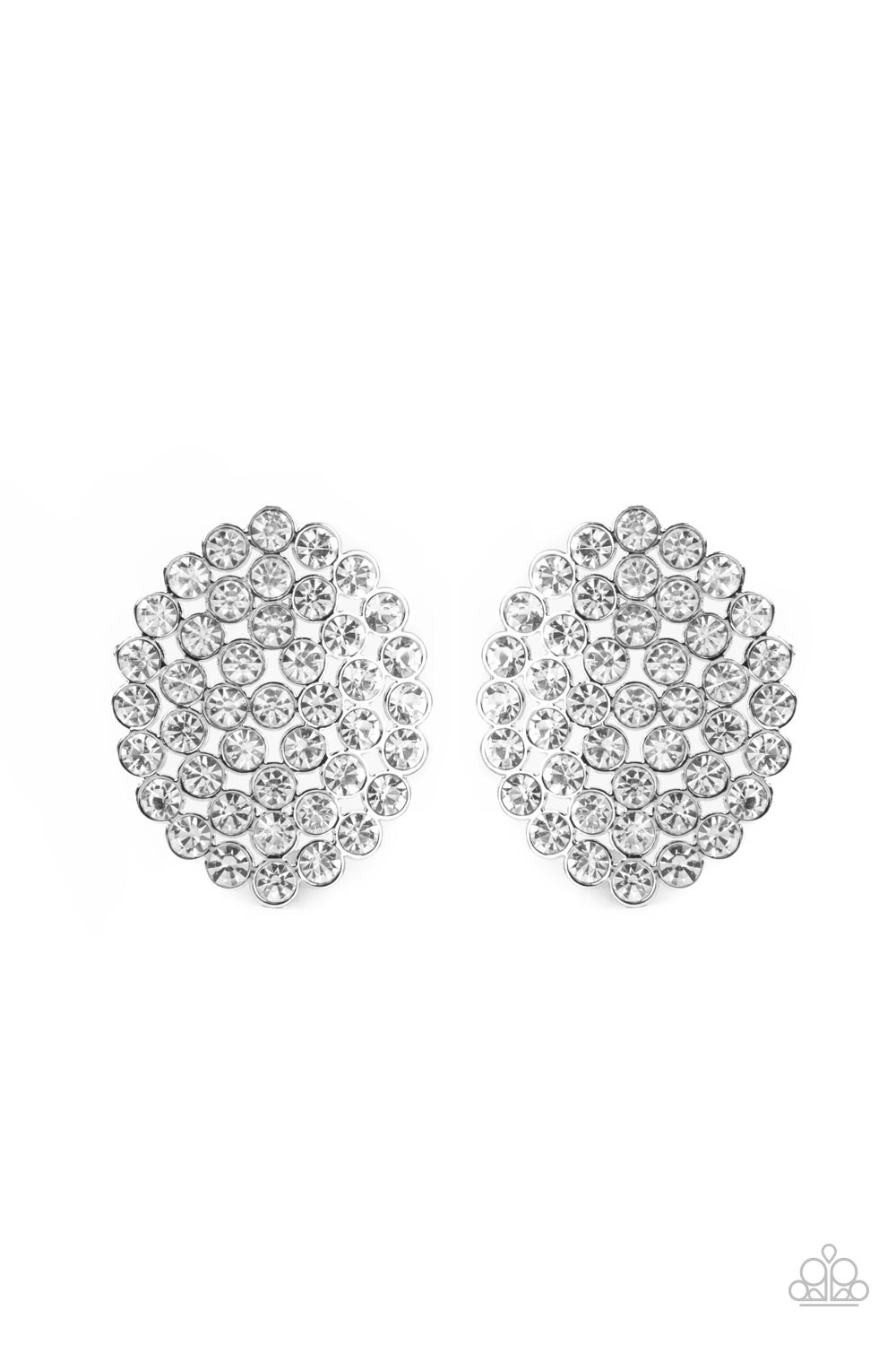 Drama School Dropout - White Earrings - Paparazzi Accessories - Paparazzi Accessories 