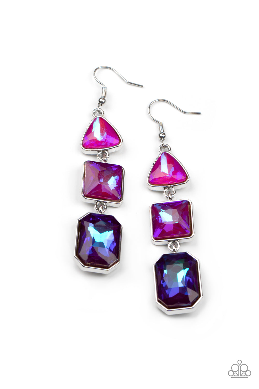 Cosmic Culture - Purple Earrings - Paparazzi Accessories 