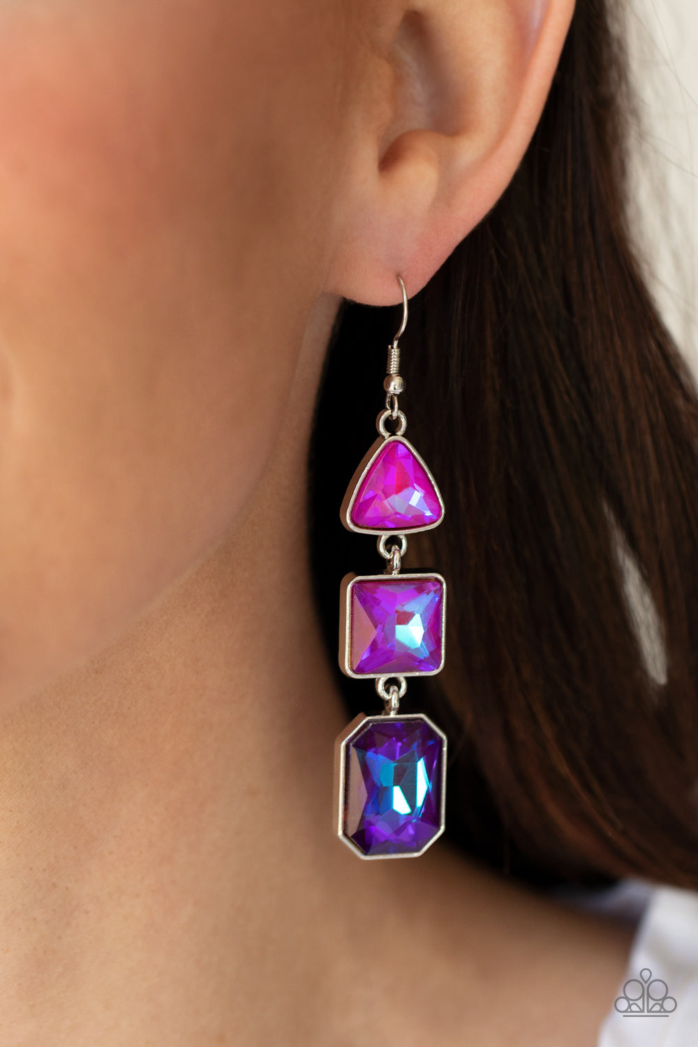 Cosmic Culture - Purple Earrings - Paparazzi Accessories 