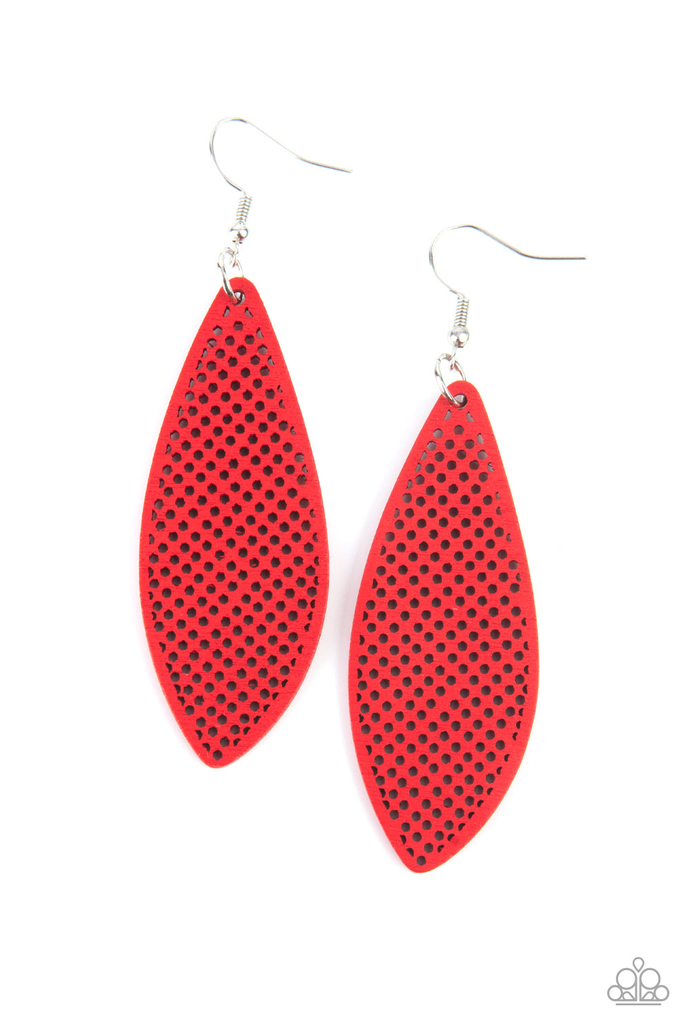 Surf Scene - Red Earrings- Paparazzi Accessories - Paparazzi Accessories 