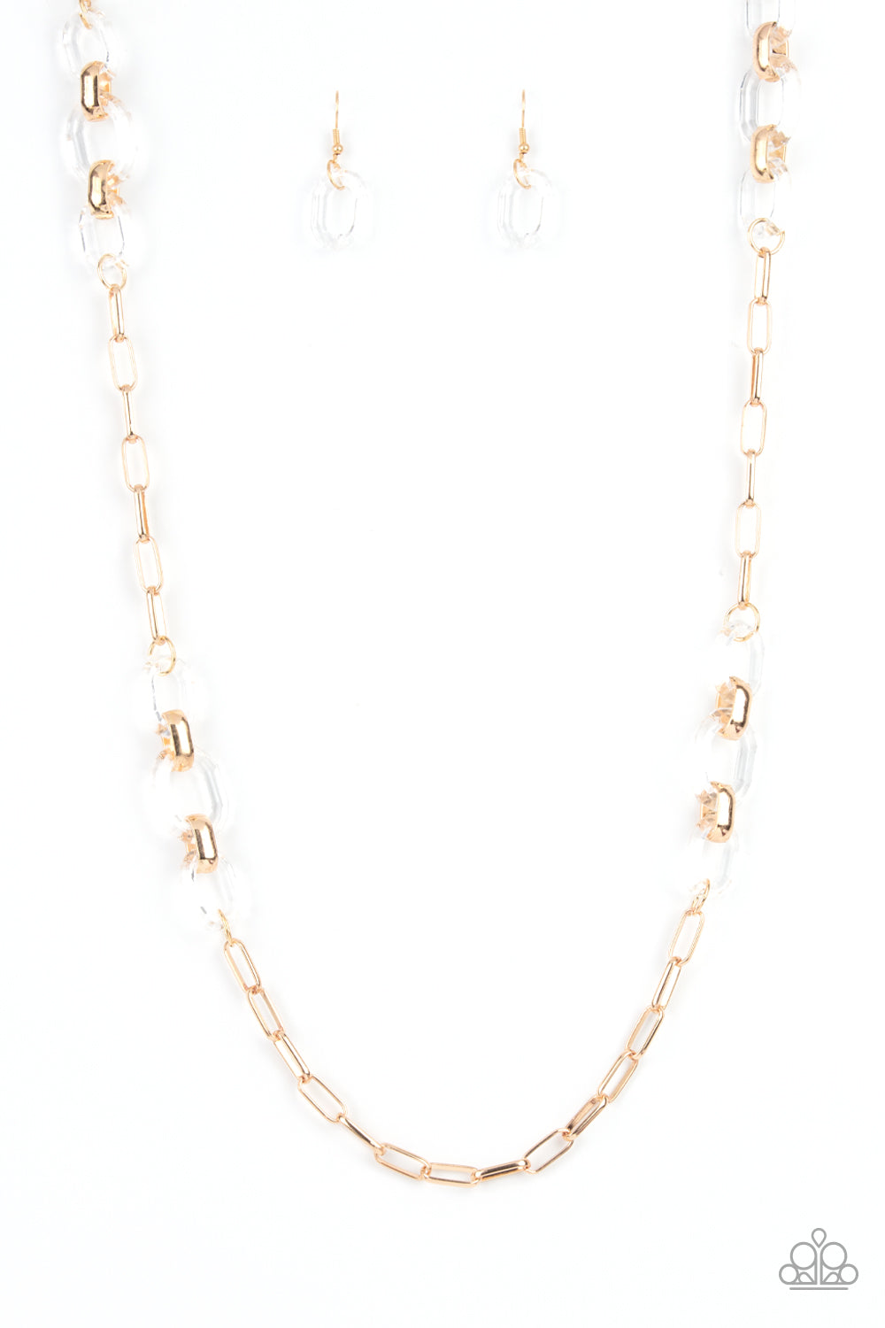 Have I Made Myself Clear? - Gold Necklace- Paparazzi Accessories - Paparazzi Accessories 
