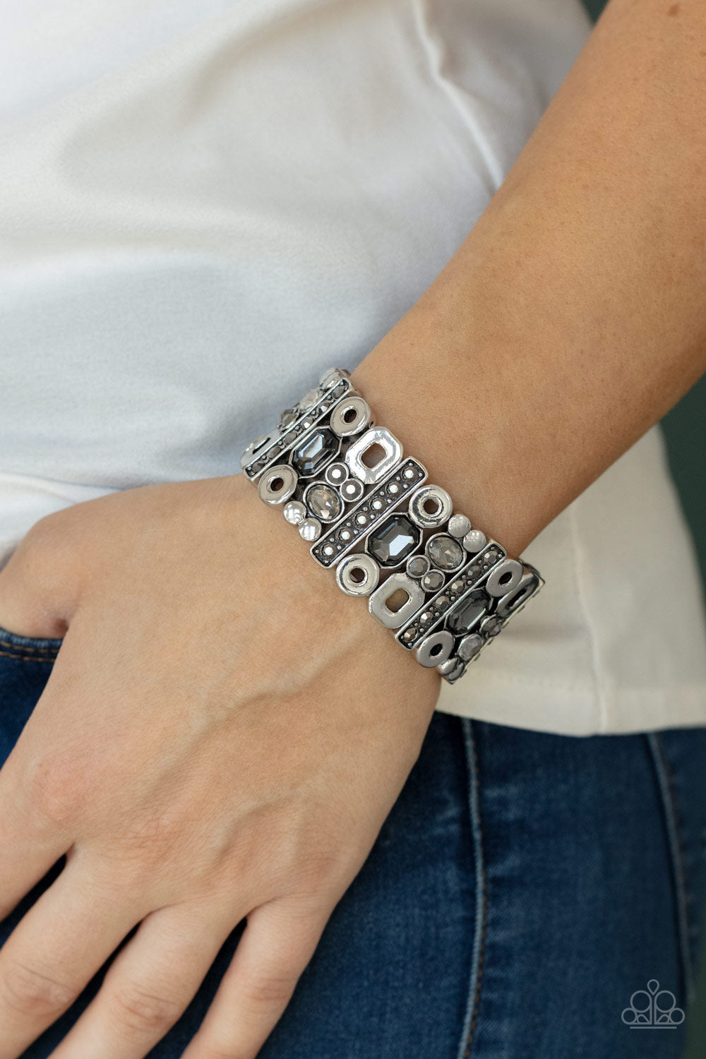 Dynamically Diverse - Silver Bracelet - Paparazzi Accessories - Paparazzi Accessories 
