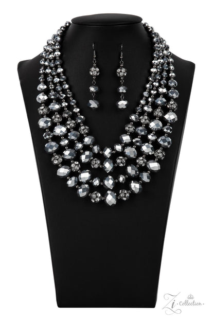 Influential Hematite Necklace  - 2021 Zi Collection - Paparazzi Accessories 
