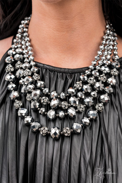 Influential Hematite Necklace  - 2021 Zi Collection - Paparazzi Accessories 