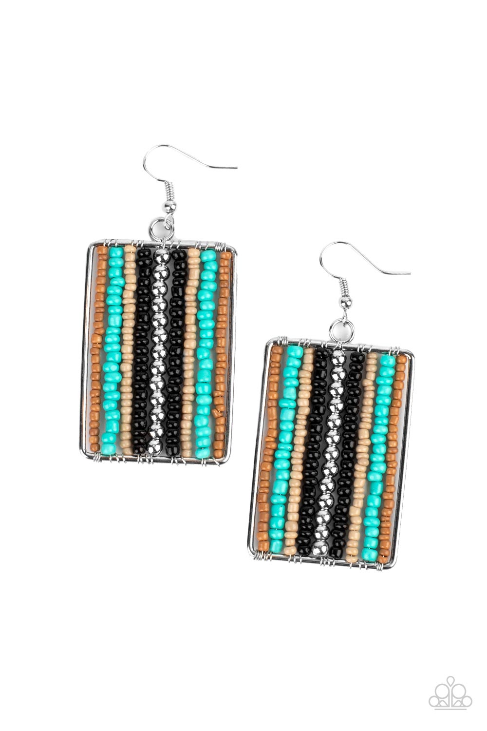 Beadwork Wonder - Multi Earrings - Paparazzi Accessories 
