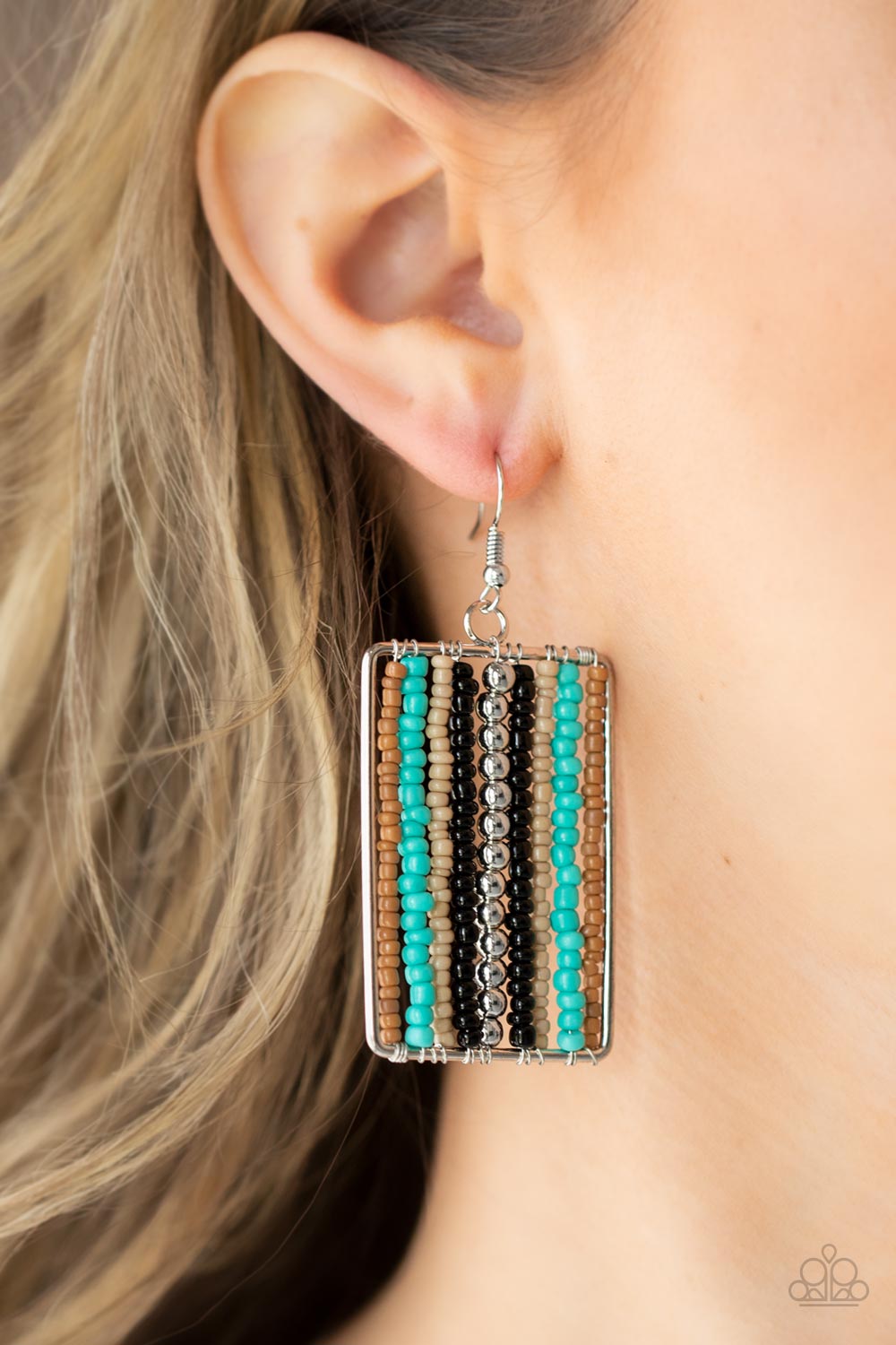 Beadwork Wonder - Multi Earrings - Paparazzi Accessories 