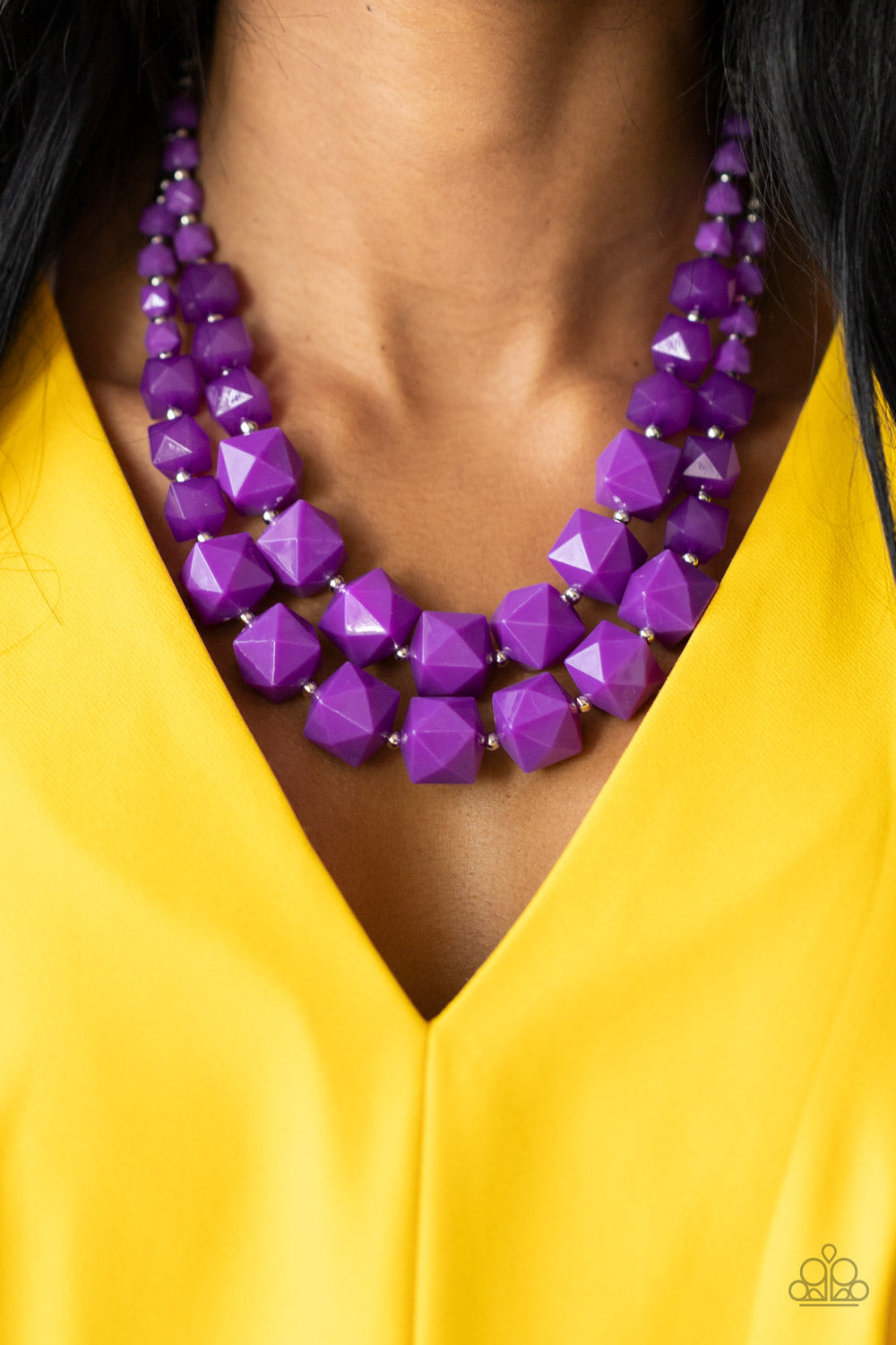 Summer Excursion - Purple Necklace - Paparazzi Accessories - Paparazzi Accessories 