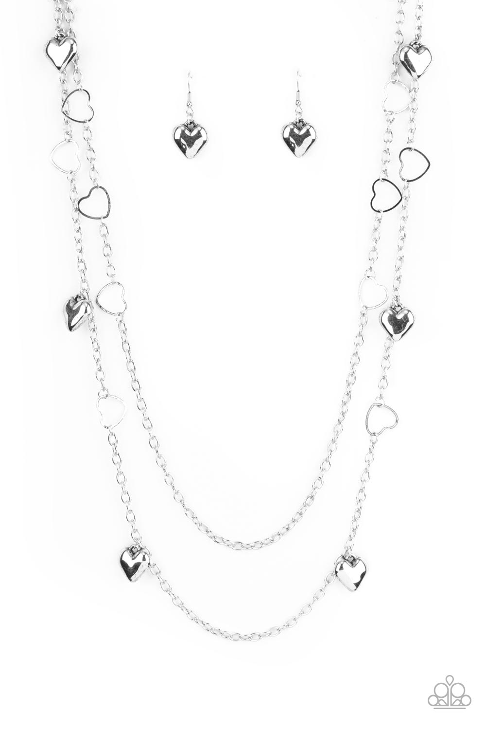 Chicly Cupid - Silver Necklace - Paparazzi Accessories - Paparazzi Accessories 