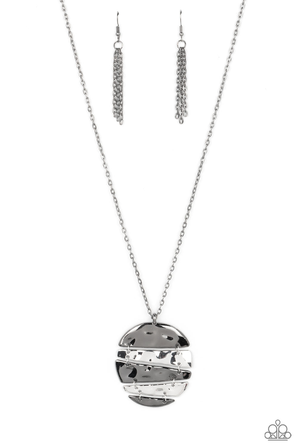 Shattered Sunset - Black Necklace - Paparazzi Accessories - Paparazzi Accessories 